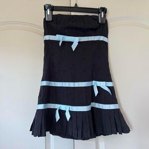 Kimchi Blue Violetta Eyelet Strapless Mini Dress - Small